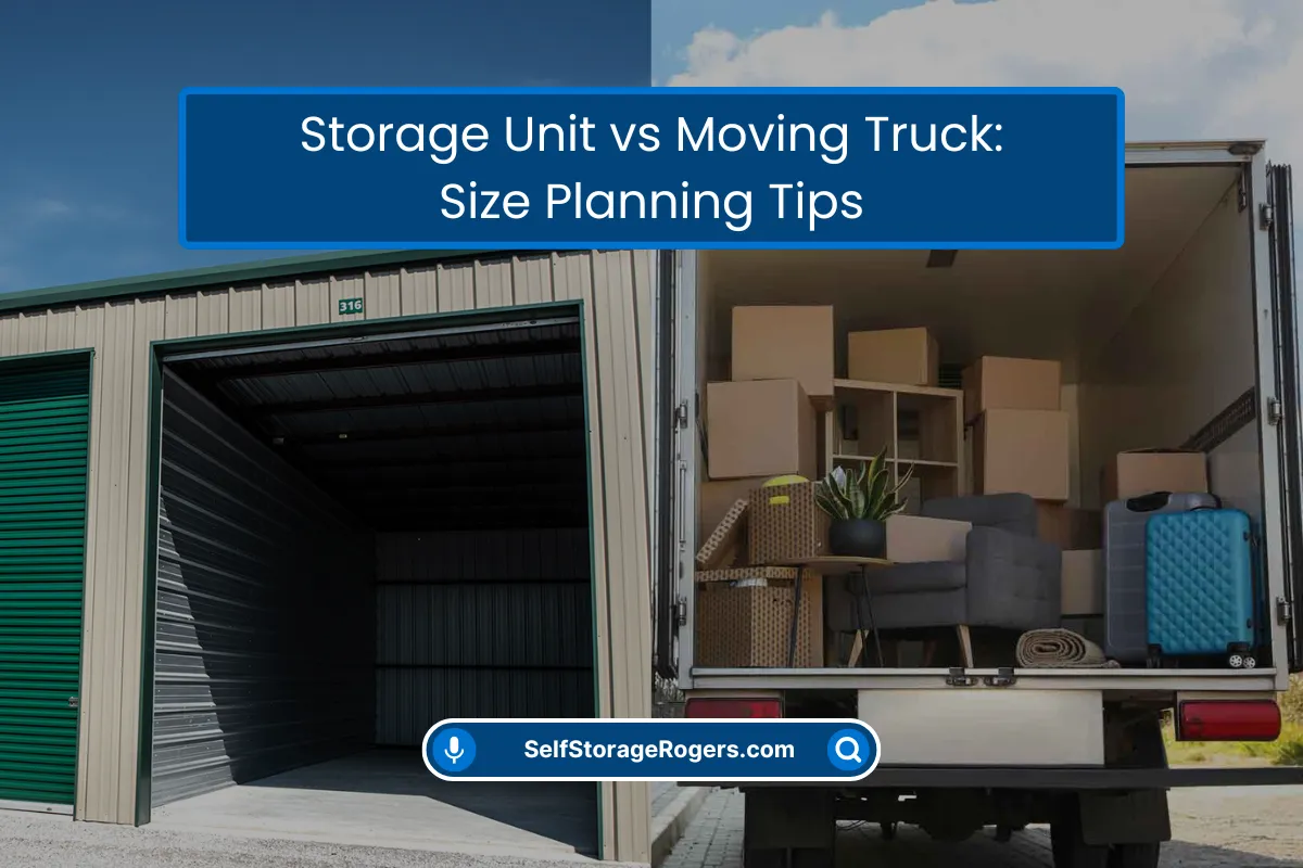 Storage Unit vs Moving Truck Size Tips Storage Unit vs Moving Truck Size Tips